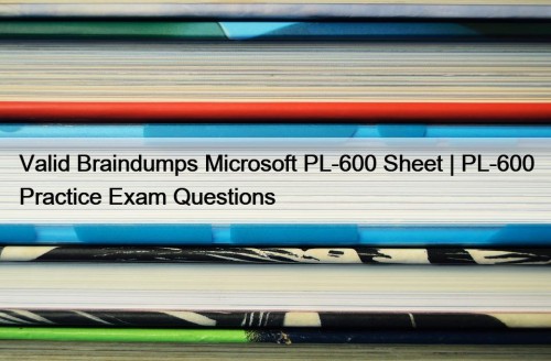 Valid Braindumps Microsoft PL-600 Sheet | PL-600 Practice Exam Questions